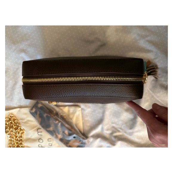 Pom Pom London Dark Brown Crossbody Bag - Picture 5 of 7